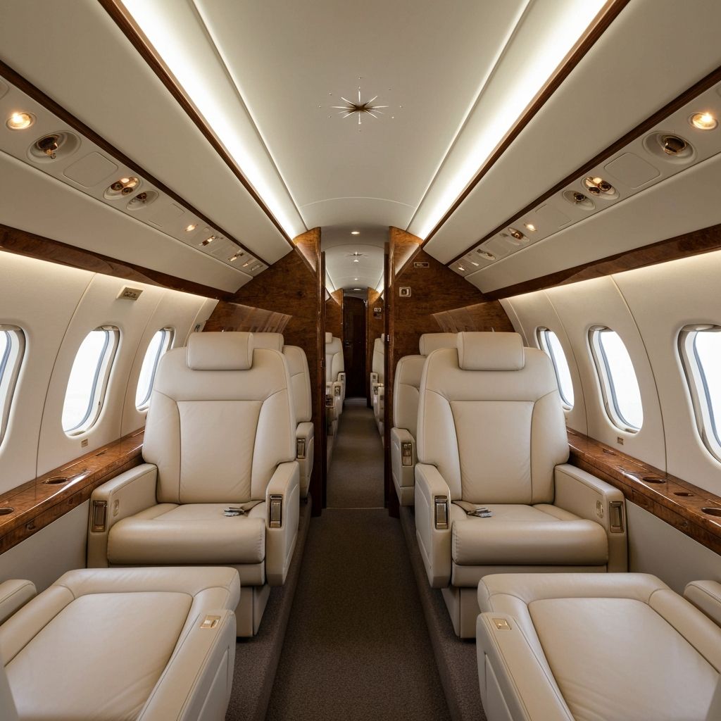 Interior del Cessna Citation X