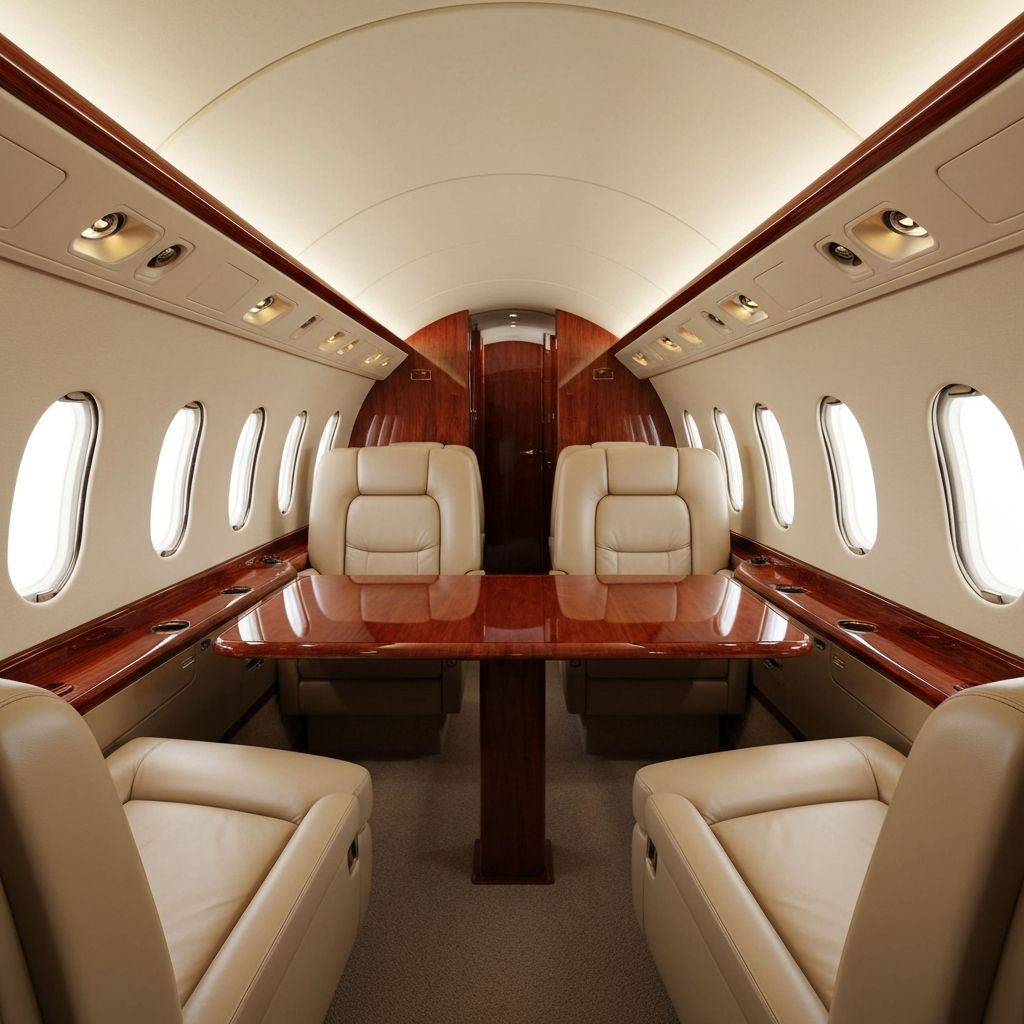 Interior del Hawker 800XP