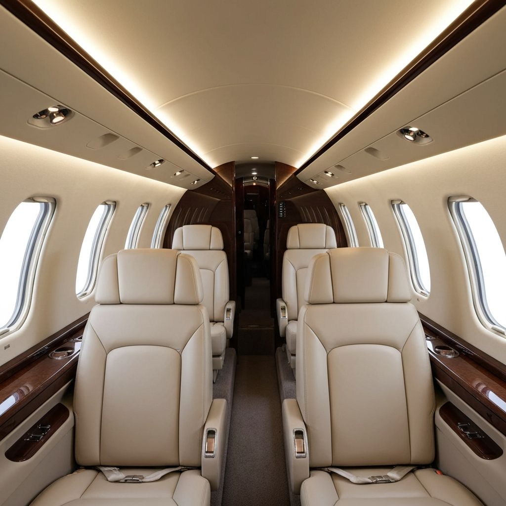 Interior del Embraer Phenom 300E